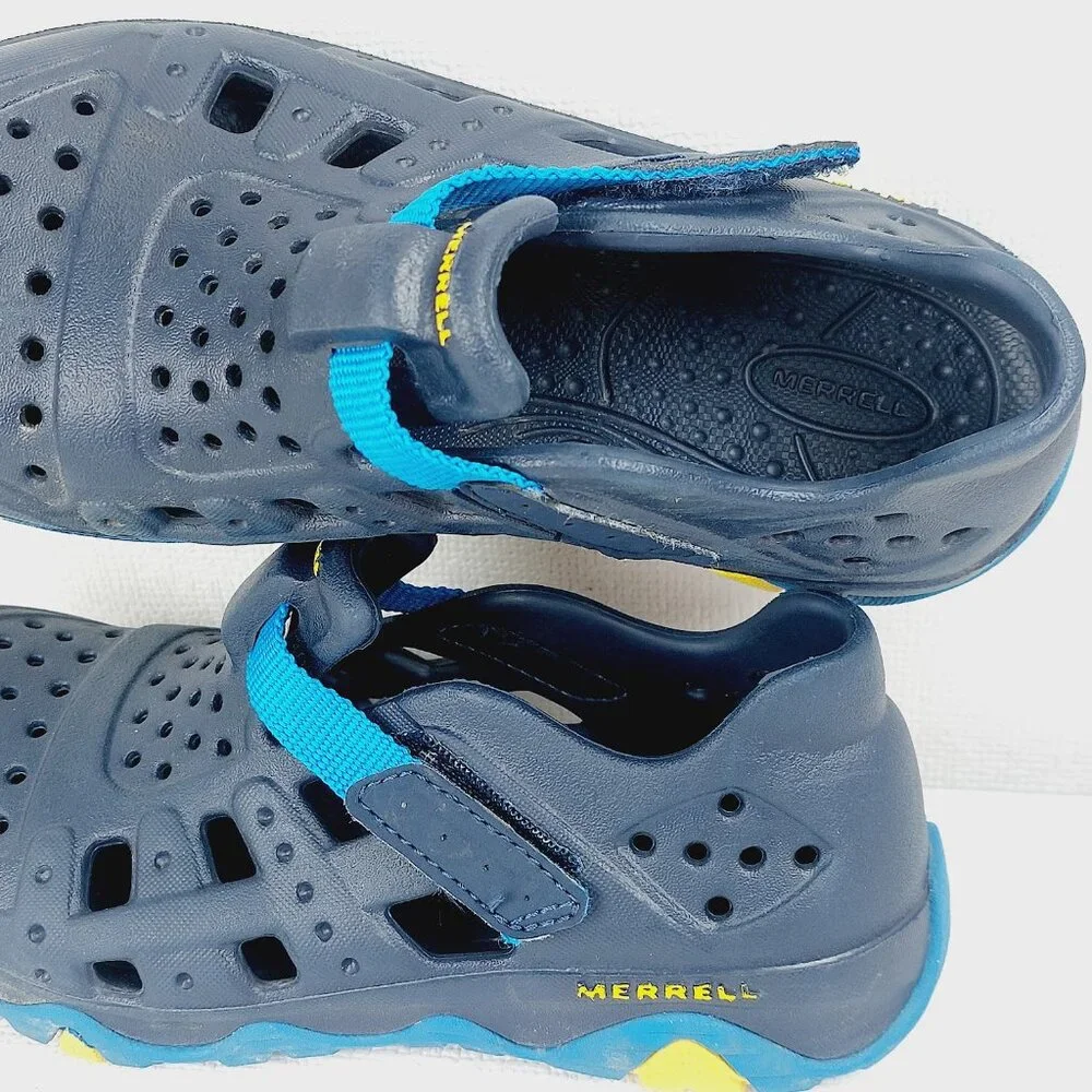 Merrell Boy's Navy Hydro Canyon Outdoor Sporty Casual Water Sandal Size 12M